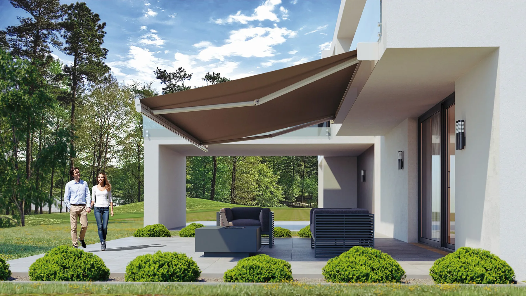 Cassette awning installation 9