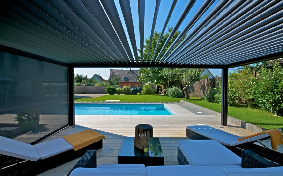 Bioclimatic pergola installation 5
