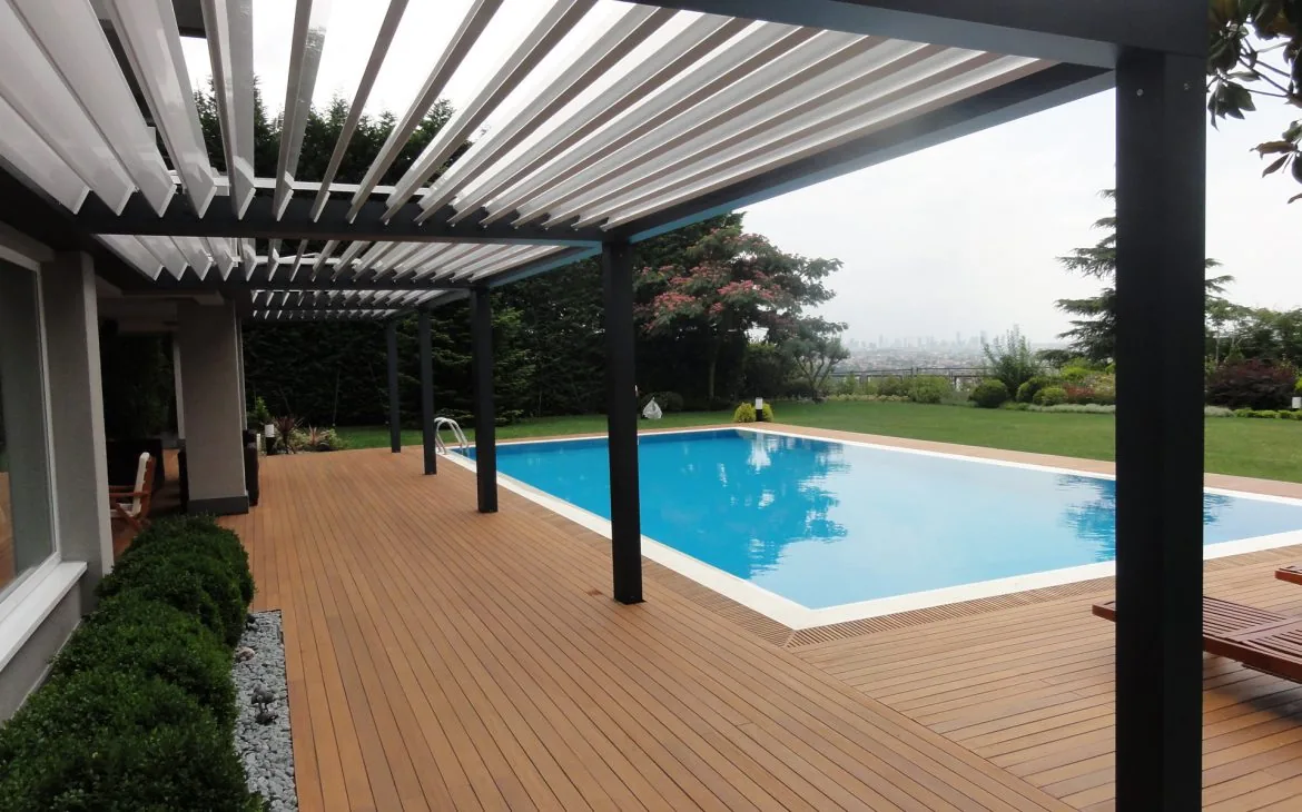 Bioclimatic pergola installation 8