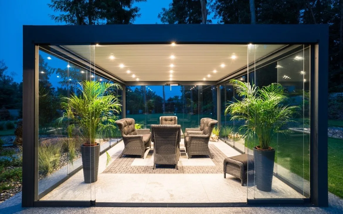 Bioclimatic pergola installation 10