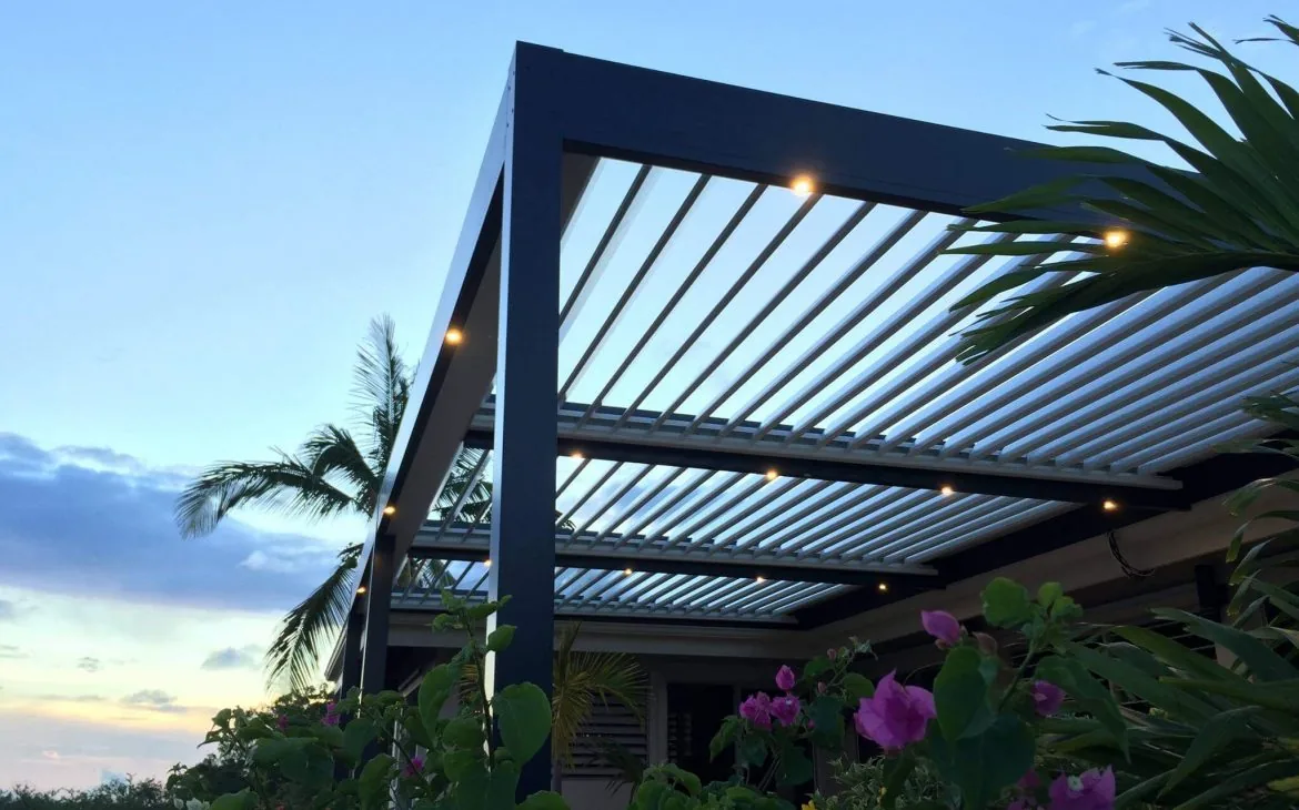 Bioclimatic pergola installation 11
