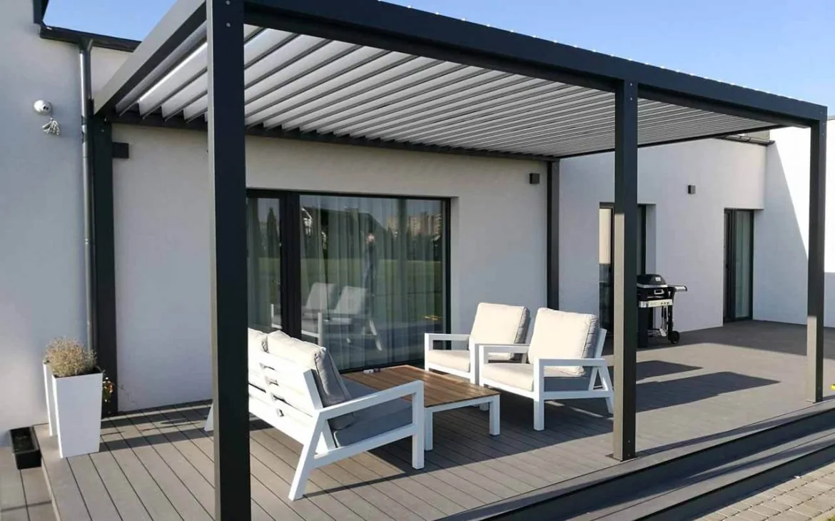 Bioclimatic pergola installation 13