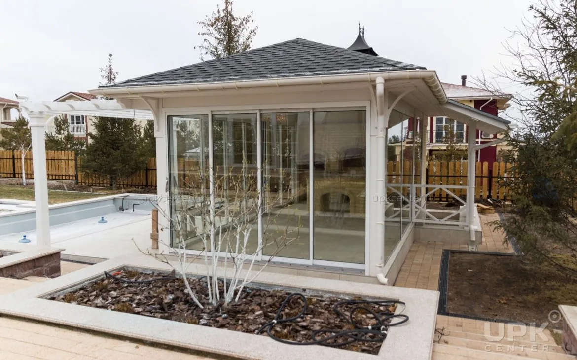 Frameless glass enclosure installation 6