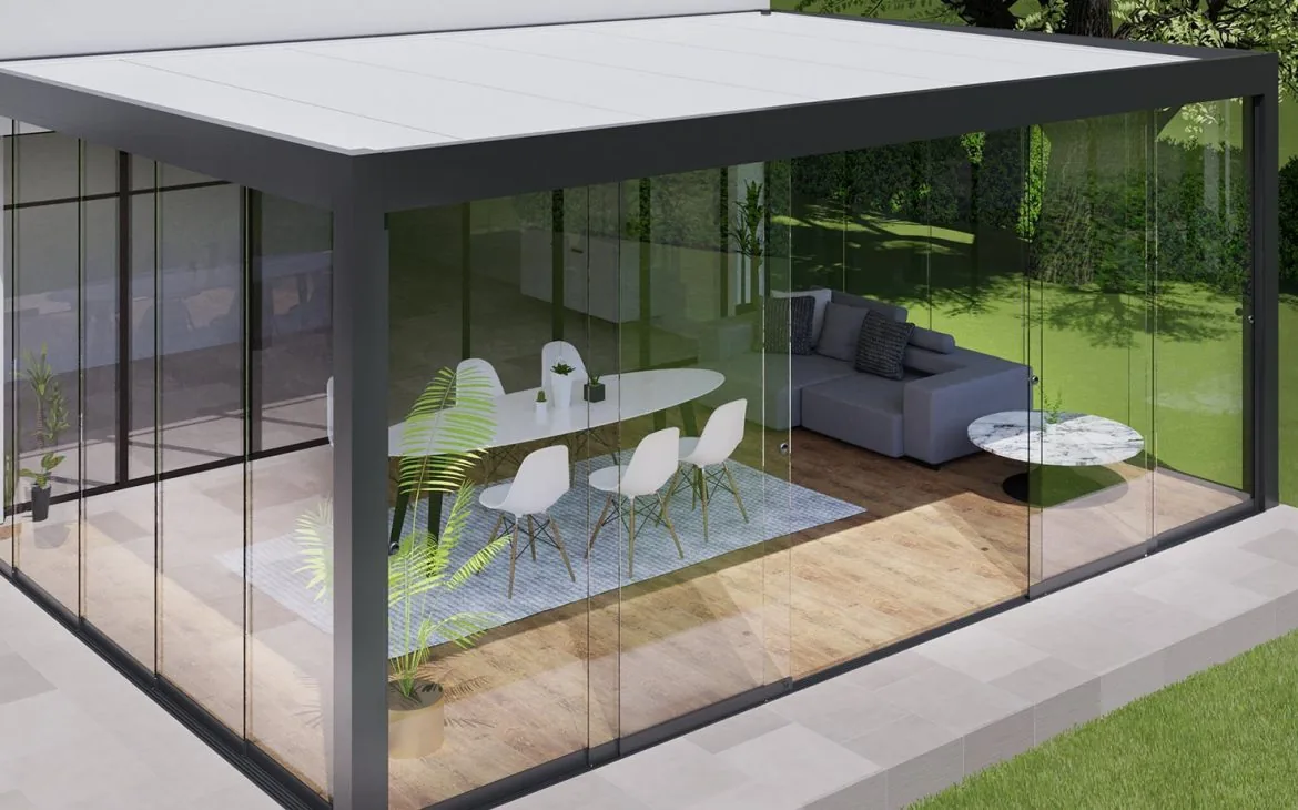 Frameless glass enclosure installation 14